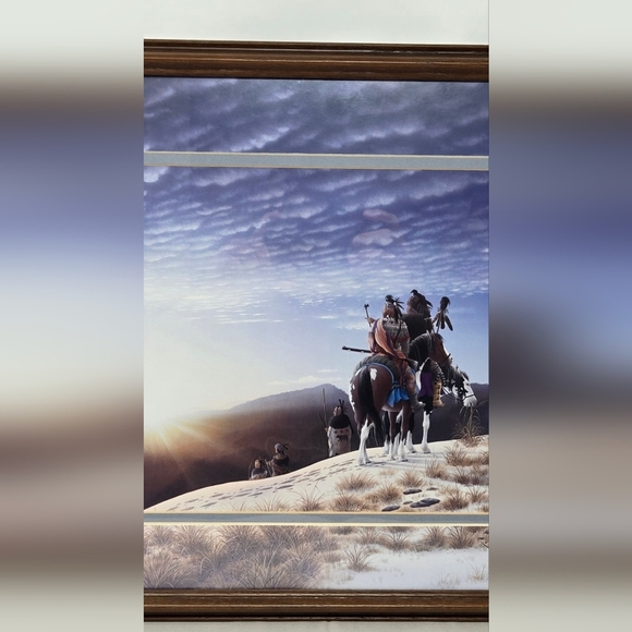 Donald Vann Sovereigns Of Blue Ridge Print Native American Indian Warriors - Picture 6 of 12